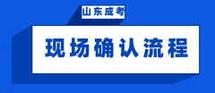 2021山东省成考现场确认流程是怎么样的？