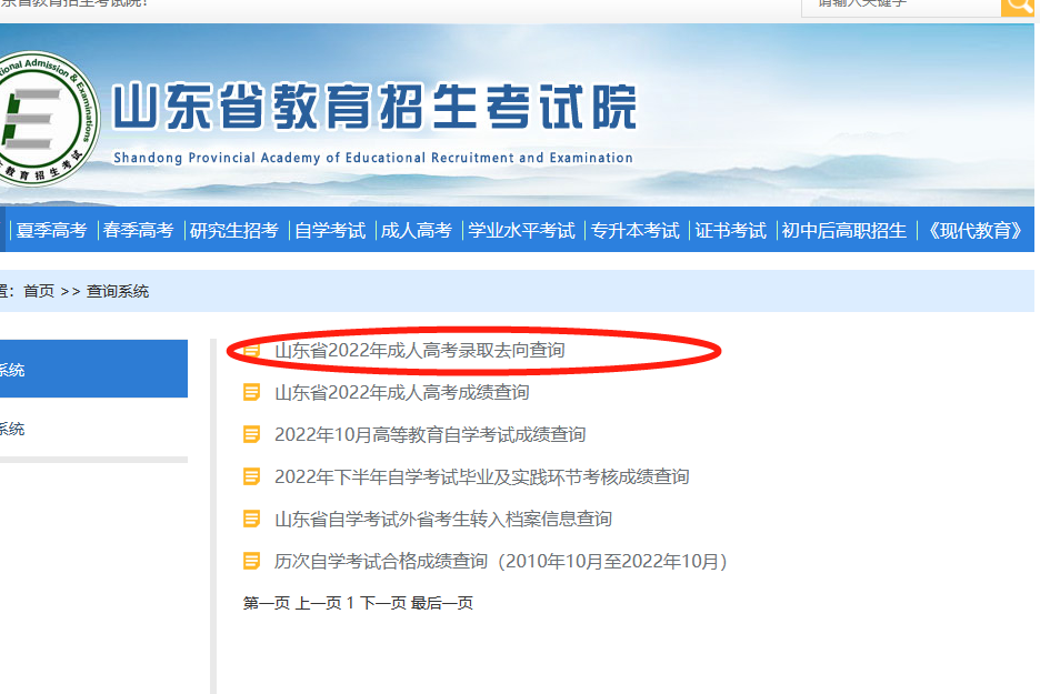 通知｜2022年山东省成人高考征集志愿录取去向可以查询啦(图4)