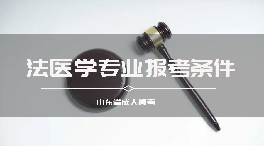 山东成人高考法医学专业报考条件(图1)